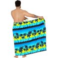 thumbnail image 5 of HAPPY BAY Men's Pareo Swim Trunk Vacation Sarong Beach Wrap One Size Navy, Beach Summer Vacation Party, 5 of 5