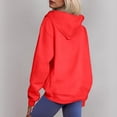 thumbnail image 4 of Lined Wool Zipper Winter Essential Jacket Long Sleeve Casual Pullover Hoodie, 4 of 9