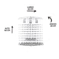 thumbnail image 5 of Candil de Cristal Cortado Gamalux Williams Krystal Cubo 5 Luces, 5 of 5