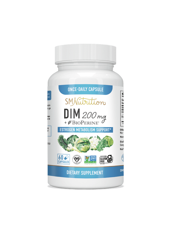 SM Nutrition Menopause Supplement for Women | DIM 200mg Hormone Balance for Women, 60ct