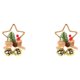 thumbnail image 3 of Matsuzay Colgante de Navidad Estrella Campana Bayas Chimenea Decoración impermeable Atmósferas Decoración decorativa de Navidad Adorno Dorado Oro 2Conjunto, 3 of 6