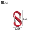thumbnail image 2 of 10PCS aluminium alloy S-shaped buckle car keychain accessories key ring metal buckle - 50mm, 2 of 5
