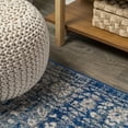 thumbnail image 4 of JONATHAN Y BOHEMIAN FLAIR 2 x 8 Runner Rug, Scala Ornate Bohemian Medallion - Blue/Dark Gray, BMF109A-28, 4 of 9