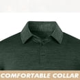 thumbnail image 5 of TaTaai Men's Casual Short Sleeve Polo Shirt with 3-Button Placket, Stand Collar, Breathable Performance Fabric, and Classic Fit Gift, 5 of 5