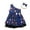 Blue, variant on Odeerbi Infant Girls Christmas One Shoulder Dresses Cute Tulle Patchwork Irregular Hem Dress Kids Sleeveless Snowflake Print Dress with Headband Set Infant Girls Clothes