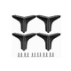 thumbnail image 1 of Patas De Muebles Elevadores De Cama Sofá Apilables 4 Pz 13cm NEGRO, 1 of 5