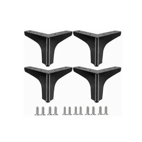 Patas De Muebles Elevadores De Cama Sofá Apilables 4 Pz 13cm NEGRO