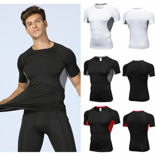 JINSHI Men/’s Short Sleeve Henley Shirts Regular Fit Moisture Wicking T Shirt Athletic Sports Shirts