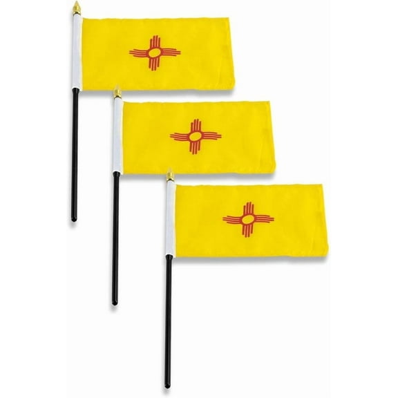 Online Stores New Mexico Flag 4 x 6 inch (3 PK)