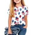 thumbnail image 2 of MKOSPLRT USA Flag Shirt for Children 3-12 Years Short Sleeve Kids 4th of July Shirts Crew Neck Patriotic Shirts for Boys Girls, 2 of 7