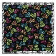 Animal Heart Bandana, Black
