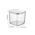 thumbnail image 3 of Airtight Food Storage Container, Plastic Cereal Organizer with Easy-Lock Lid, Leakproof & Reusable Kitchen Pantry Storage, Clear Plastic for Flour, Sugar, Rice, Tea, 2200ml, 1550ml, 750ml, 3 of 6