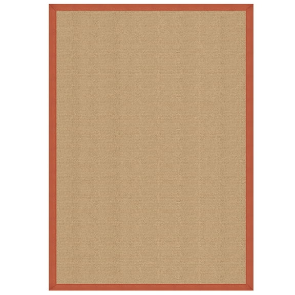 Linon Athena Sisal & Burnt Orange 8.9x12 Area Rug