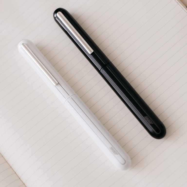 LAMY Dialog 3 Fountain Pen - Retractable 14kt Gold Nib, Palladium Finish, Twist Mechanism