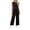 Black, variant on Tqcoqu Two Piece Sets for Women Casual Travel Vacation Outfits Summer Wide Leg Crop Pants Lounge Sets,Black,Women's S-XXXXXL