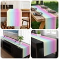 thumbnail image 6 of Teal Pink Ombre Table Runner 70 Inches Long, Modern Abstract Art Aesthetics Kitchen Coffee Dining Table Decoration for Home Party Birthday Wedding Home Decor 13x70 Inches, 6 of 8