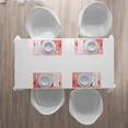 thumbnail image 4 of Ambesonne Chinese New Year Place Mats Set of 4, Pink Blossoms, Standard Size, Coral and Dark Coral, 4 of 4