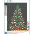 thumbnail image 2 of DIY 5D Diamond Painting Set, Crystal Rhinestone Diamond Painting Artwork, Home Wall Decoration - Geometric Christmas Tree DIY Diamond Painting Set 30×40cm Frameless, 2 of 6
