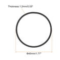 thumbnail image 2 of Uxcell 2Pack Piston Ring Set Standard Size Fit for Chainsaw Replace Part 45x1.2mm, 2 of 5