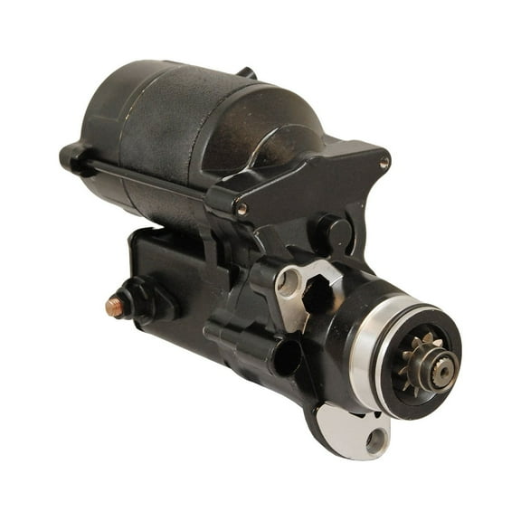 NEW Black Starter Motor Fits 07 08 09 10 11 12 Harley Davidson Dyna Super Glide Custom Fxdc Efi 2-YEAR WARRANTY