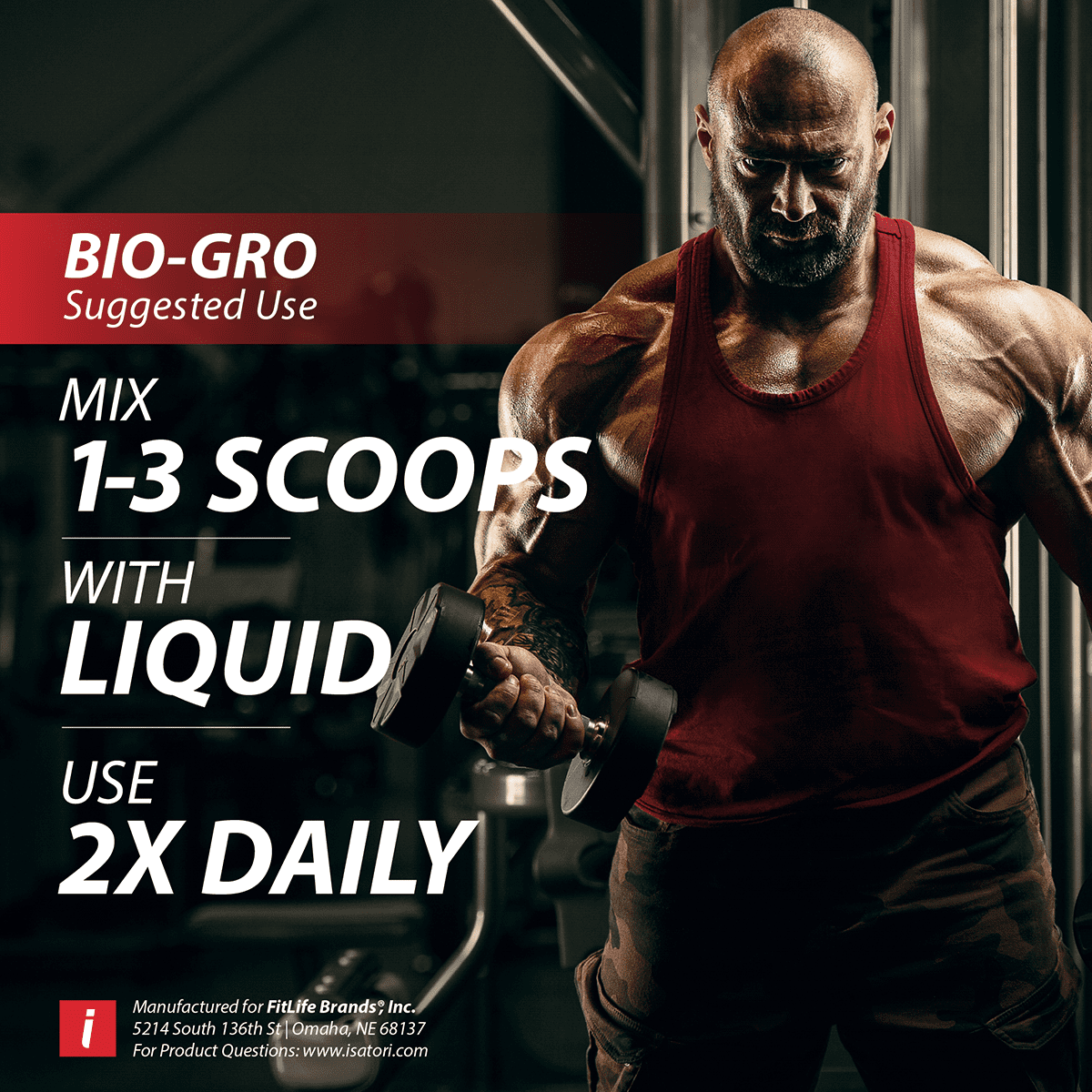 Isatori Bio-Gro, Protein Synthesis Amplifier, Unflavored, 6.35 oz (180 g)
