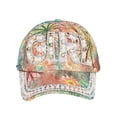 thumbnail image 4 of Helii Women Floral Print Baseball Cap Rhinestone Bling Hat Adjustable Cotton Summer Cap Vintage Flower Embroidery Hat Curved Brim Sun Cap Brown,One Size, 4 of 6