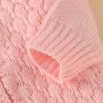 thumbnail image 4 of Winter Baby Boys Girls Sweaters Cardigans Autumn Pure Color Long Sleeve Knitted Newborn Infant Toddler Outwear Jackets with Hood, 4 of 5