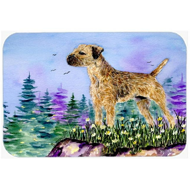 Carolines Treasures SS8664LCB Border Terrier Planche à Découper en Verre-Grande