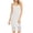 White, variant on QUNYINEY Casual Spring Dresses for Women Solid Sleeveless Slip Dress A-Line Crew Neck Lace Midi Sundress