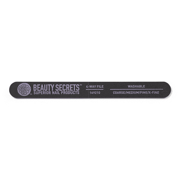 Beauty Secrets Black 4-Way Nail File