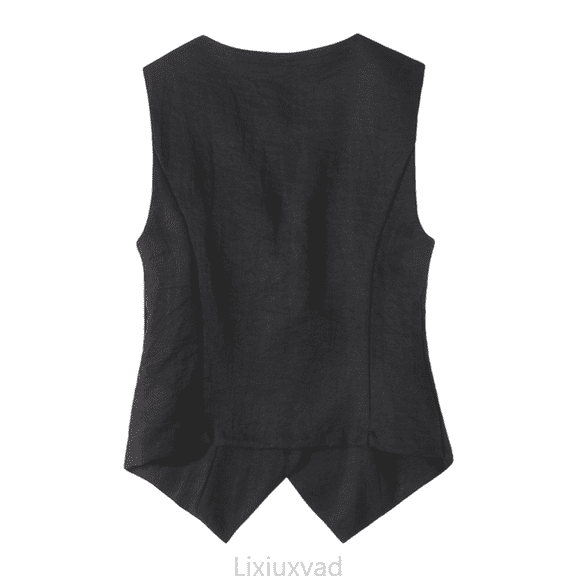 Lixiuxyad Womens Tank Tops Loose Fit Women's Summer Vests And Tanks: Linen Style Sleeveless Top Slim Fit And Elegant Design For Casual And Formal Occasions,Black