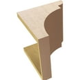 thumbnail image 6 of 10"W x 10"D x 10"H Wide Yorktown Rough Cedar Woodgrain TimberThane Corbel, Primed Tan, 6 of 6