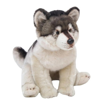 Yokua Realistic Wolf Stuffed Toys Plush Animals Kids Toys Children Soft Kawaii Wolf