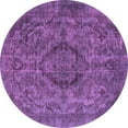 thumbnail image 1 of Ahgly Company Indoor Round Oriental Pink Industrial Area Rugs, 4' Round, 1 of 4