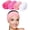 White, Pink, variant on 4Pcs Spa Facial Headband Super Absorption Makeup Hair Wrap Adjustable Coral Fleece Hair Band Soft Towel Head Band for Face Washing Shower Sports