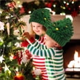 thumbnail image 2 of Bewildely Sombrero de punto de Navidad para niños, gorros hechos a mano de ganchillo para exteriores, disfraz de Cosplay, sombrero de árbol de Kits de decoración para fiestas, 2 of 6
