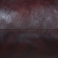 thumbnail image 6 of BBH Homes Black Round Leather Pouf Ottoman Handmade Recycled Cotton Fill BBBACPF0012, 6 of 8