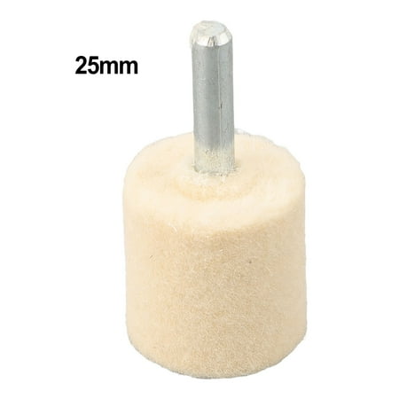

CPAN Wool Felt Mounted Polishing Buffing Wheel 6mm Shank Grinding Head Rotary Tools