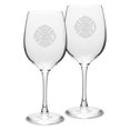thumbnail image 1 of Firefighter 16 oz Classic White Wine Glass - Set of 2, 1 of 1