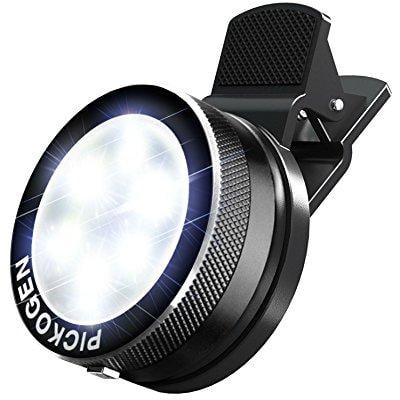 universal clip-on mini led light portable pocket spotlight for iphone, ipad, ipod, samsung, lg, motorola, htc, nokia, cell phones and tablets camera video light