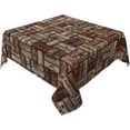 thumbnail image 2 of 60x60 Inch Table Cloths for Square Tables, Wine Cork Tablecloth, Farmhouse Table Cover for Dining Table Waterproof Wipeable Tablecloths for Kitchen Dining Room Party, 2 of 6