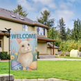 thumbnail image 2 of Happy Easter Day Garden Flag Linen Outdoor Flag Colorful Eggs Cute Bunny Yard Flags Double Sided House Flag for Home,indoor ,12.5''×18''in., 2 of 4
