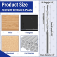 thumbnail image 2 of 50Pcs 1/8 Inch Drill Bit for Wood and Plastic Guide Point Cutting Bits Diameter Wood Router Bits,for Use with Spiral Saw, 2 of 6