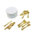 thumbnail image 4 of Plato de Accesorios de cocina Decoración de con cubiertos Dorado Zulema Plato de casa de muñecas, 4 of 7