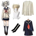 thumbnail image 1 of My Hero Academia Disfraz de Halloween Anime Boku No Hero Academia Himiko Toga Jk Uniforme Suéter Abrigo Peluca Disfraces, 1 of 3