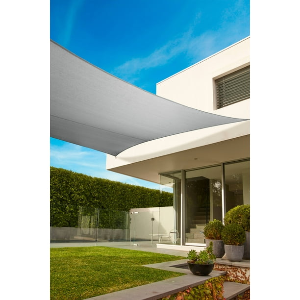 Coolaroo Premium Shade Sail Kit; 16'5"x9'11" Rect; Stone