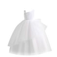 thumbnail image 2 of Delliss Girls Summer Dress One Shoulder Sundress Sleeveless Party Birthday Tulle Princess Dress, 2 of 9