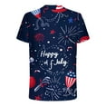 thumbnail image 4 of IROINNID Big and Tall T Shirts for Men, Imdenpence Day Lightweight Thin Basic Round Neck Printed Casual Blouses for Men, 4 of 5