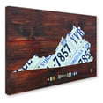 thumbnail image 3 of Trademark Fine Art 'Virginia License Plate Map Large' Canvas Art by Design Turnpike, 3 of 3