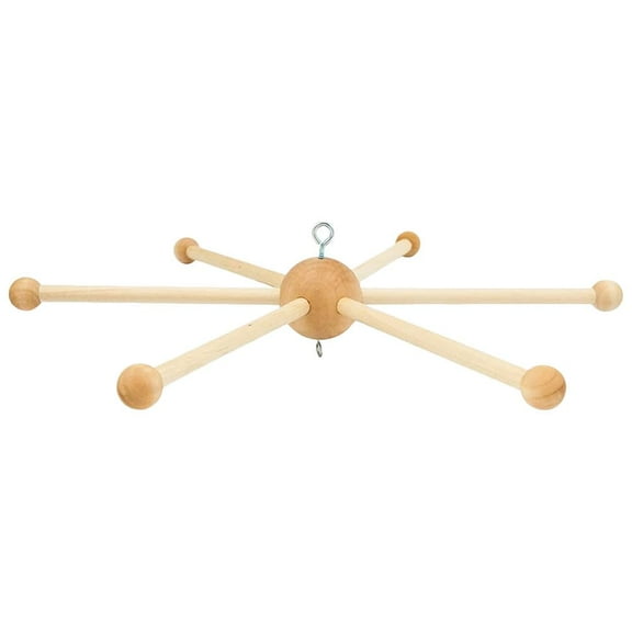 ABPETE Wooden Mobile Frame Kit - Bed Bell Wind Chimes Crib Hanger Bedroom Ceiling Mobiles Toy Decoration Wind Chime